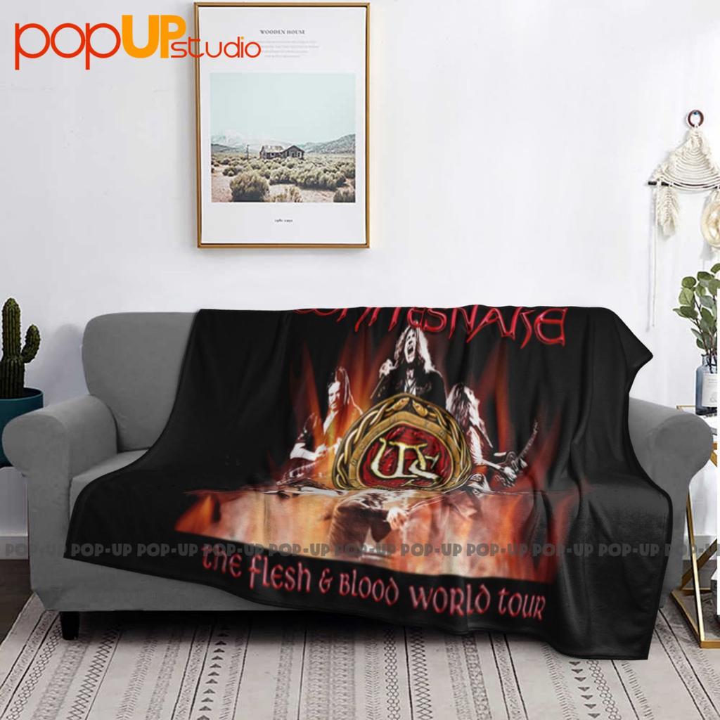 Whitesnake The Flesh And Blood Tour Concert Ultra-Soft Blanket Quilt Winter Sofa Cover Bed Covers