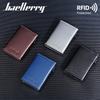New Men's Card Bag RFID Automatic Pop-up Zipper Carbon Fiber Magnetic Card Clip Men