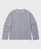 TY Striped Boat Neck T-Shirt, Navy