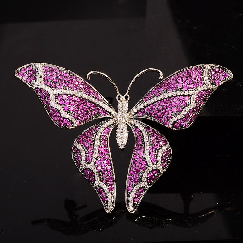

Новая осенняя брошь-бабочка в ретро-стиле, модный дизайн, инкрустированная цирконом, элегантные аксессуары для пальто