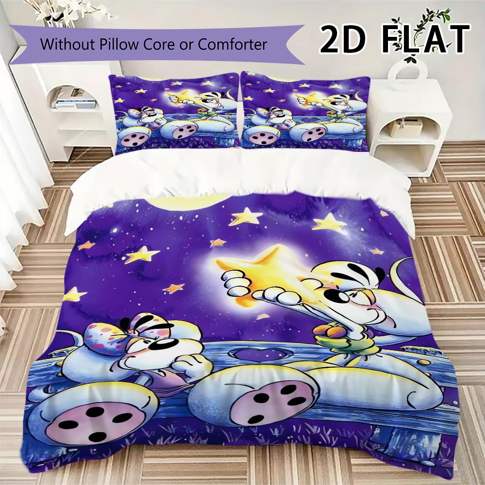 Set Copripiumino con Fantasia Diddl Copripiumino Federa Decorazione per la Casa Regalo di Compleanno (1 * copripiumino + 2 * federe senza imbottitura)