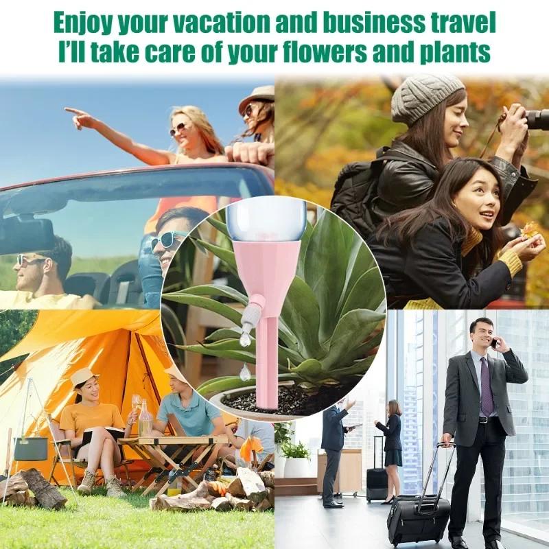 3/2/1 buc dispozitiv automat de udare reglabil pentru plante, udatoare prin picurare, kituri de irigare cu picurare, grădinărit, flori, plante, dispozitiv automat de picurare a apei