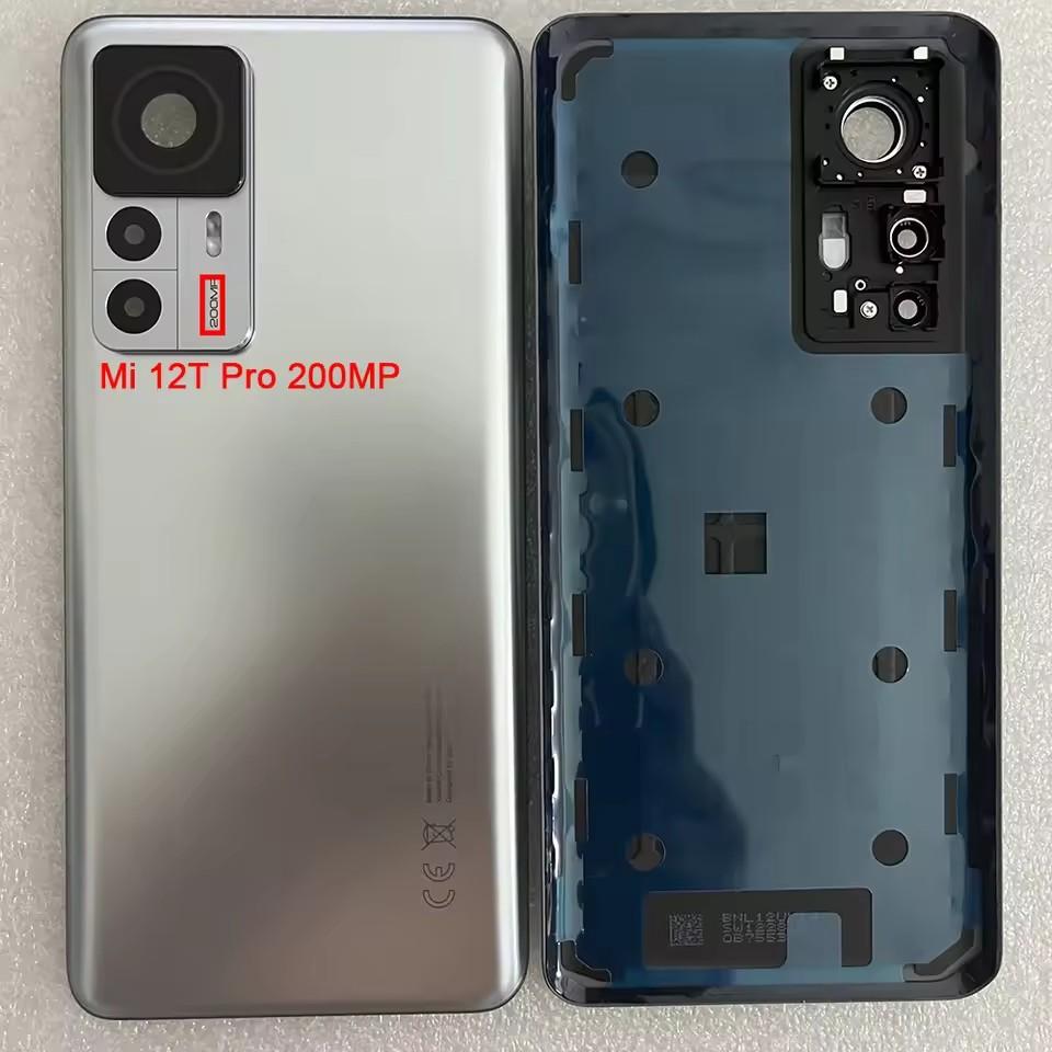 For Xiaomi Mi 12T Pro Battery Cover Mi12T Back Door Housing With Camera Frame