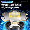 New Digital ABS Flashlight with Strong Light Zoom, Long-lasting Camping LED Light Outdoor Portable Searchlight