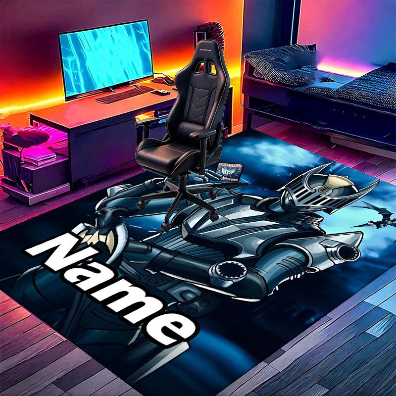 Custom Name Personalized Knight Rider Print Carpet, Versatile Home Decor Rug, for Playroom, Apartment, Balcony, Entryway, Hallway Gift