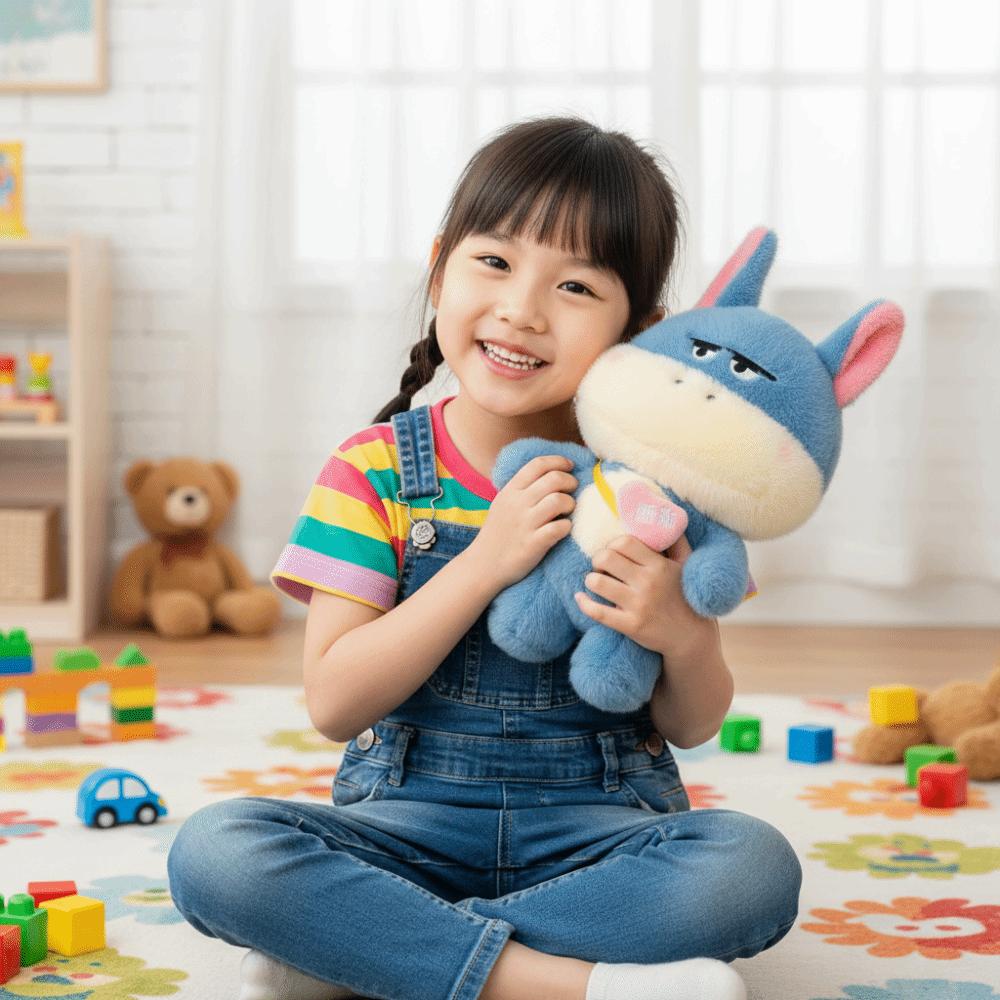 Kawaii Style Donkey Plush Toy Funny Design Cute Plush Toy Popular Cartoon Plush Toy  Birthday Gift