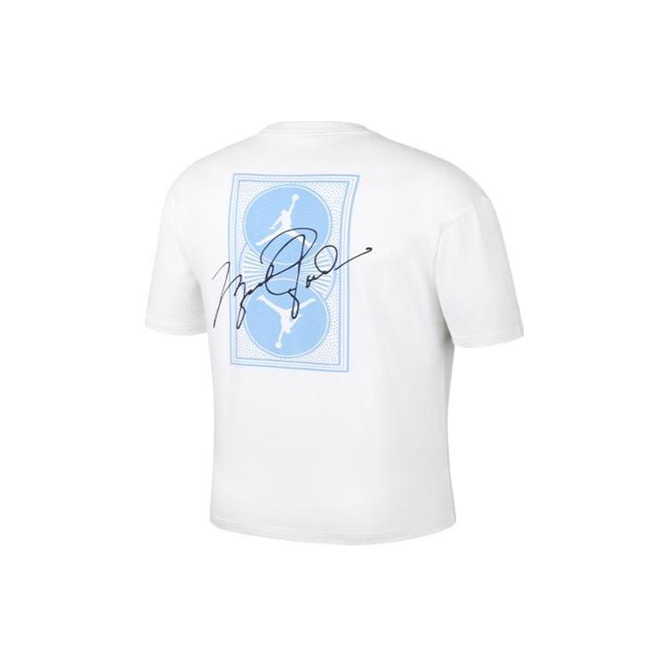Jordan T Shirt Men s White Blue DZ4055-103 L