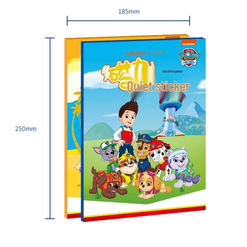 PAW Patrol Magnetic Quiet Book with Snap-on Magnet Stickers – DIY Magnetic Toy for Boys