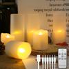 Flickering Flameless Candles with Lampshade Battery Operated 3D Wick LED Candles for Christmas Romantic Ambience Wedding Decor
