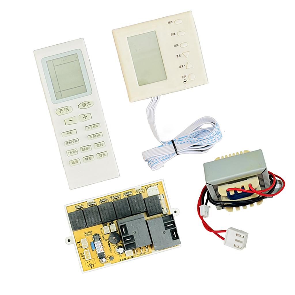 Klimaanlagen-Bedienfeld-Platine Computerplatine Modifiziert mit LCD-Anzeige Universelles Steuerungssystem Temperaturmanagement