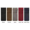 Vintage Frosted PU Leather Flap Pen Case High-end Fountain Pen Protective Sleeve Large Capacity Double Set of Pen Case