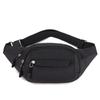 Borsa da uomo impermeabile per sport all'aria aperta, marsupio in tela, marsupio in stile coreano, marsupio a tracolla, borsa a banana maschile