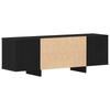 TV Cabinet Black Oak Effect 120 x 30 x 40.5 cm