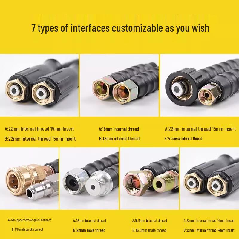 High-Pressure Car Washer Explosion-Proof Steel Hose