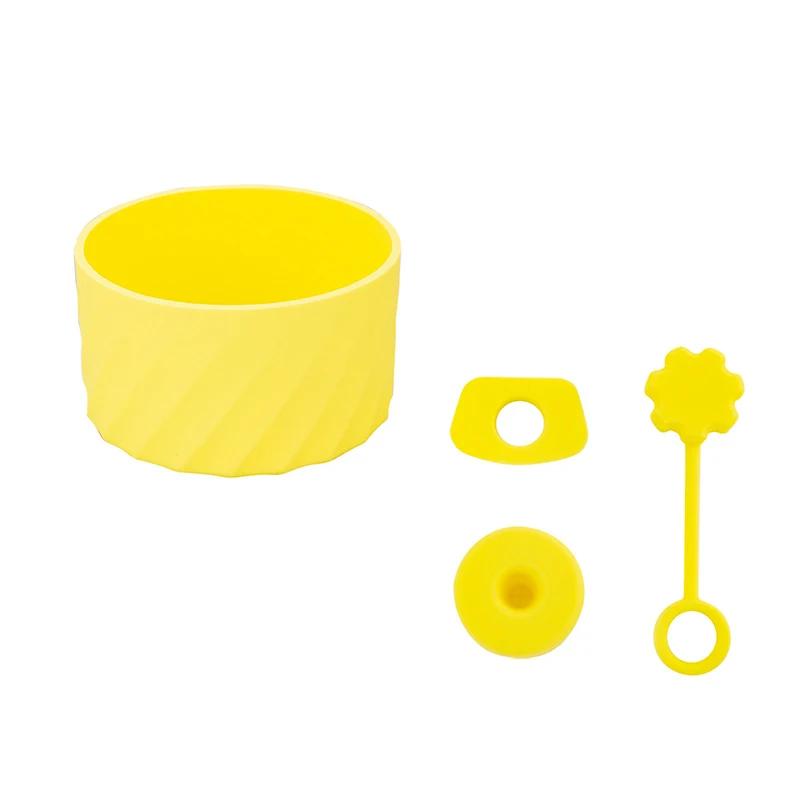 4Pcs Silicone Spill Proof Stopper Set for Tumbler 40oz Cup Protective Boot and Straw Covers Reusable Water Bottle Accessories