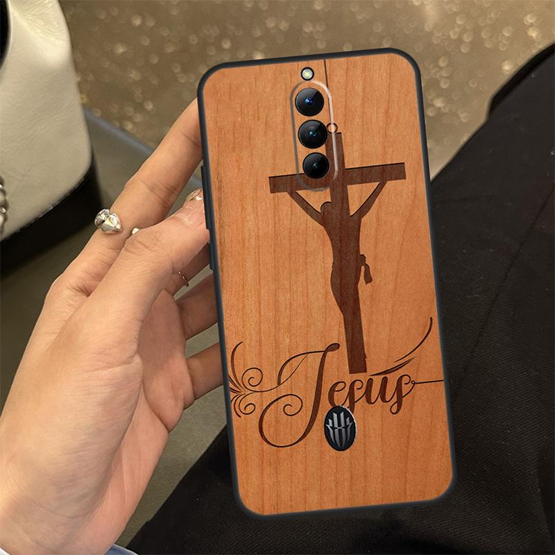 Dřevěný kryt na telefon Buddha Ježíš Guadalupe pro Nubia Red Magic 8 8S Pro Plus 6S 7S 6 7 Pro 6R 5G 5S Zadní kryt Shell