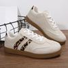 Modische Leopardenmuster Große Größe Damenschuhe Herbst Neu Leicht Bequem Schnürung FreizeitSchuhe Outdoor Rutschfest Schnürung Sneaker