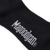 MAGOODGAN Athletic 9401 Logo Embroidered Black Sports Socks
