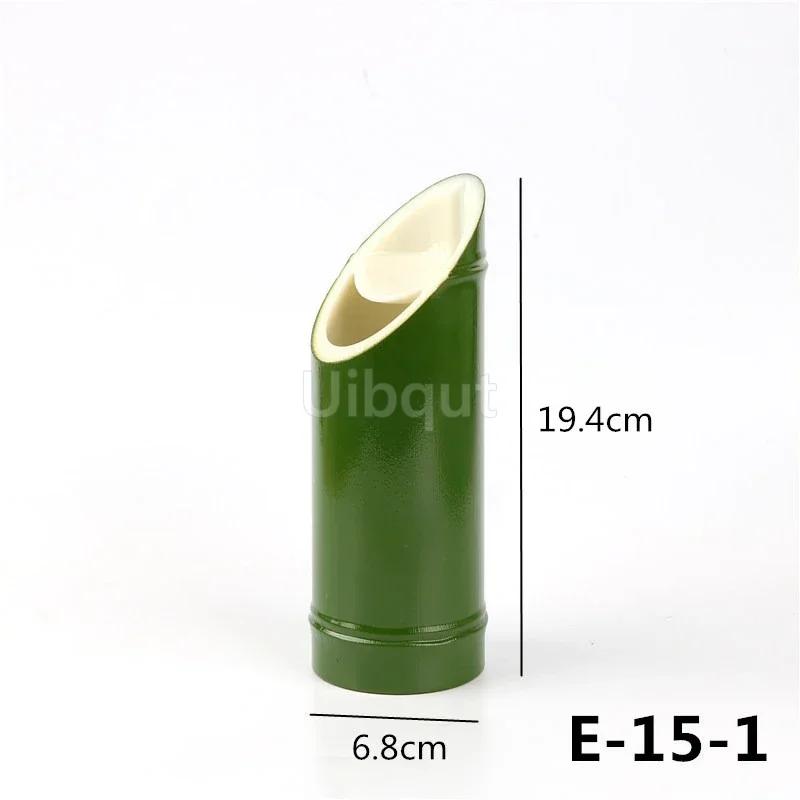Imitation Bamboo Clear Wine Pot Bamboo Barrel Dry Ice Barrel Cuisine sushi boat bento Tattoo decorations Bamboo tube wine set
