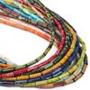 Naturalny osad Jaspers Kamień Imperial Tube Kształt kolumny Luźne koraliki dystansowe do tworzenia biżuterii 15 ''