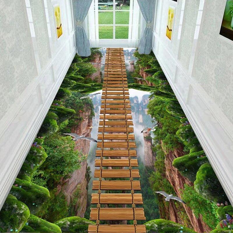 Retro Persian Corridor Long Carpet Geometric Decoration Home Hallway Runner Rugs Apartment Stair Aisle Custom Non-slip Floor Mat