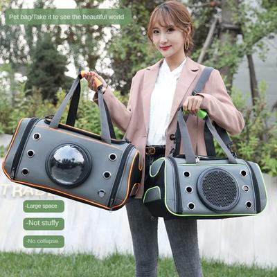 Cat Bag Out Portable Large Capacity Shoulder Bag Breathable Pet Backpack Cat Space Capsule Dog  Pet Bag