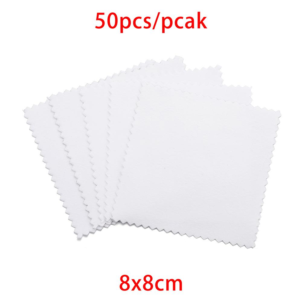 10-50pcs Polish Polishing Cloth Silver Color Cleaning  Polishing Cloth Soft Clean Wipe Wiping Cloth For Silver Gold Jewelry Tool