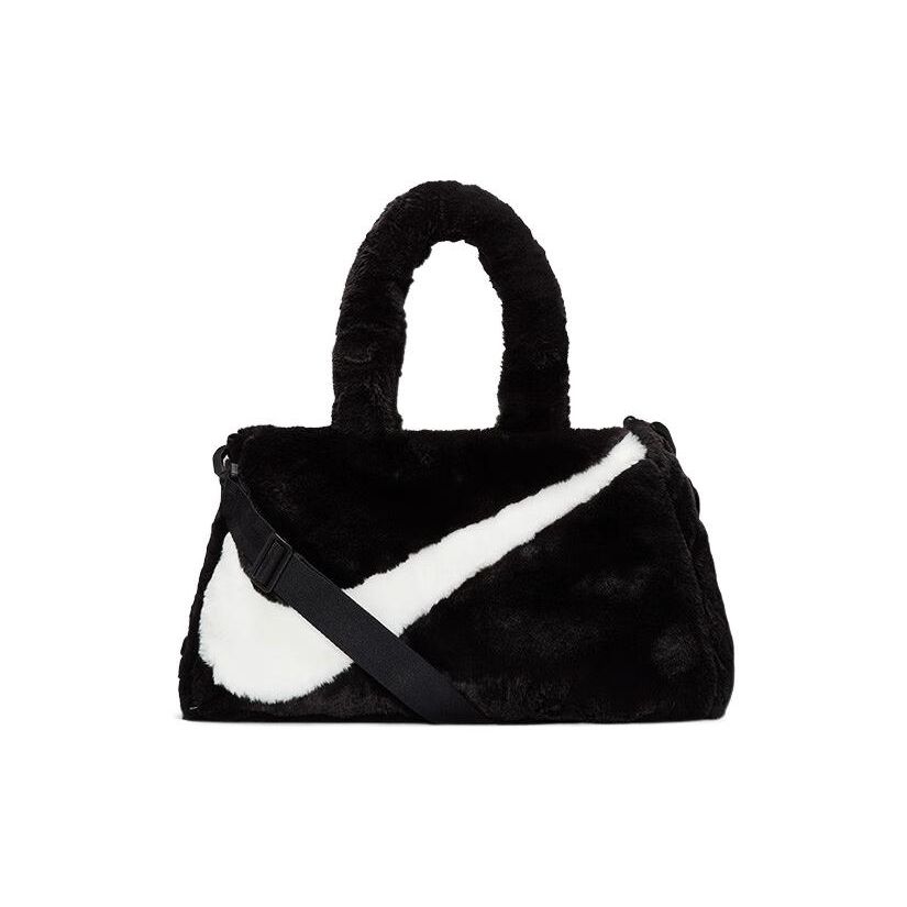 

Nike Faux Fur Tote Bag Black Women Streetwear DQ5804-010 Black