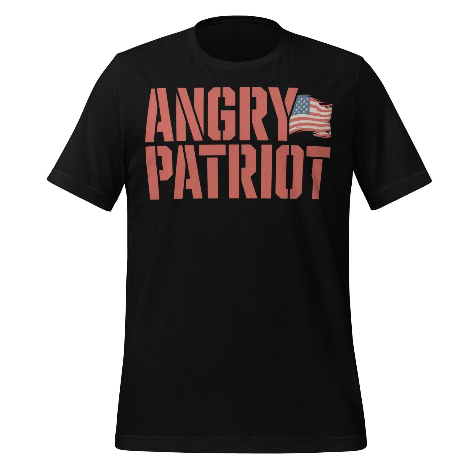 Angry Patriot American Flag Patriotic America Angry PatrioT-Shirt S