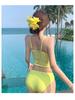 European & American Style Mid-Waist Three-Piece Lace Swimsuit for Women, In Stock