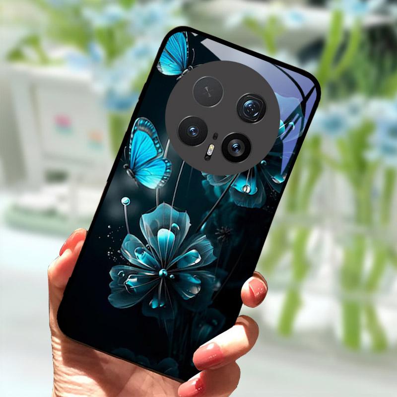 Case For Honor Magic 8 Pro 7 7Pro 6 Lite 5G Luxury Tempered Glass Back Cover For Magic7 6Pro Stylish Shell Bumper Magic8Pro Capa
