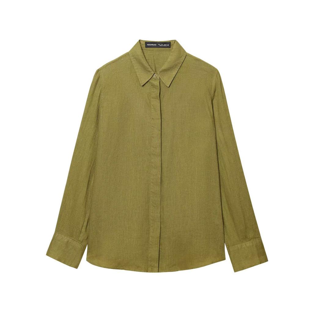 2023 European & American Women's Fashion Linen Shirt & Casual Pants Set