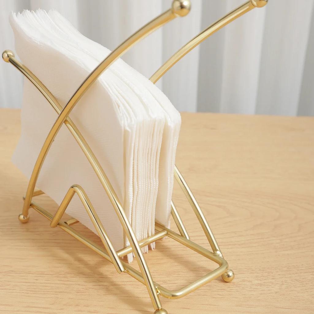 1pcs-Napkin Holder Metal Paper Stand Tissue Dispenser Luxury Retro Table Decoration Freestanding Home Decor