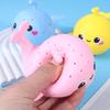 Squeeze Toy Whale Shape Slow Rebound Decompression Toy Bright Color Stress Relief Ball Desktop Ornament