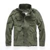 Top men's jacket autumn military uniforms tooling outdoor mountaineering denim jacket camouflage large size new green camouflage