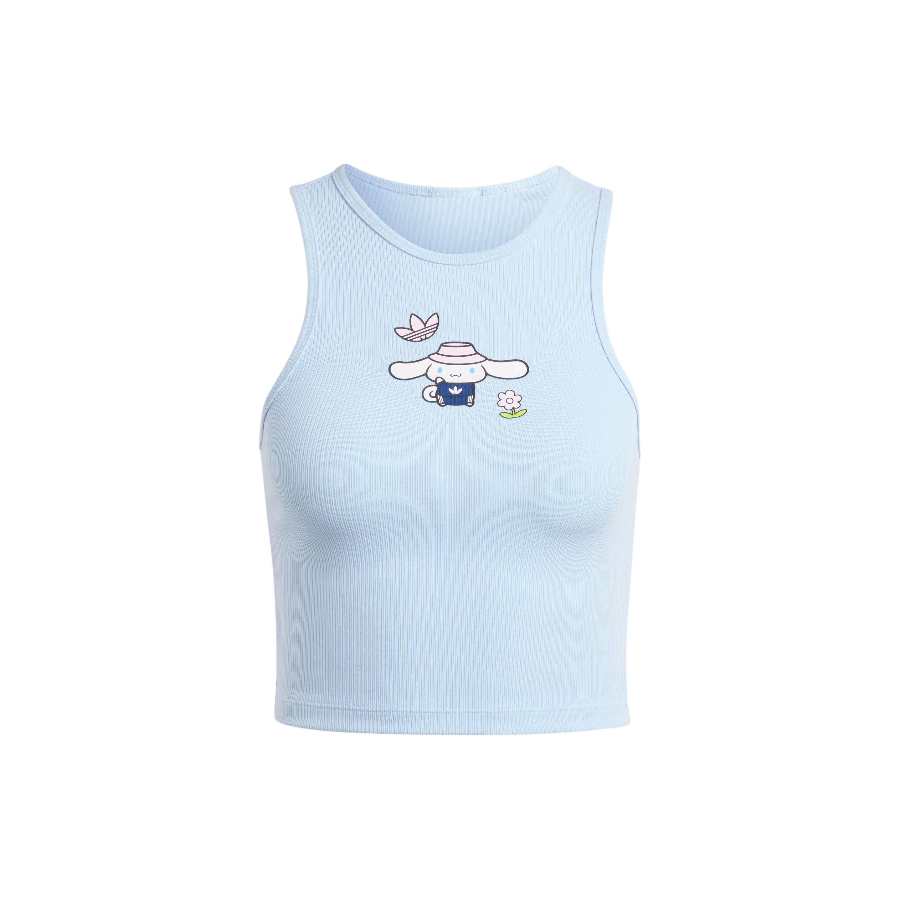 adidas Originals X Hello Kitty Cinnamoroll Tank Top Pink Blue Women JG8052 XS