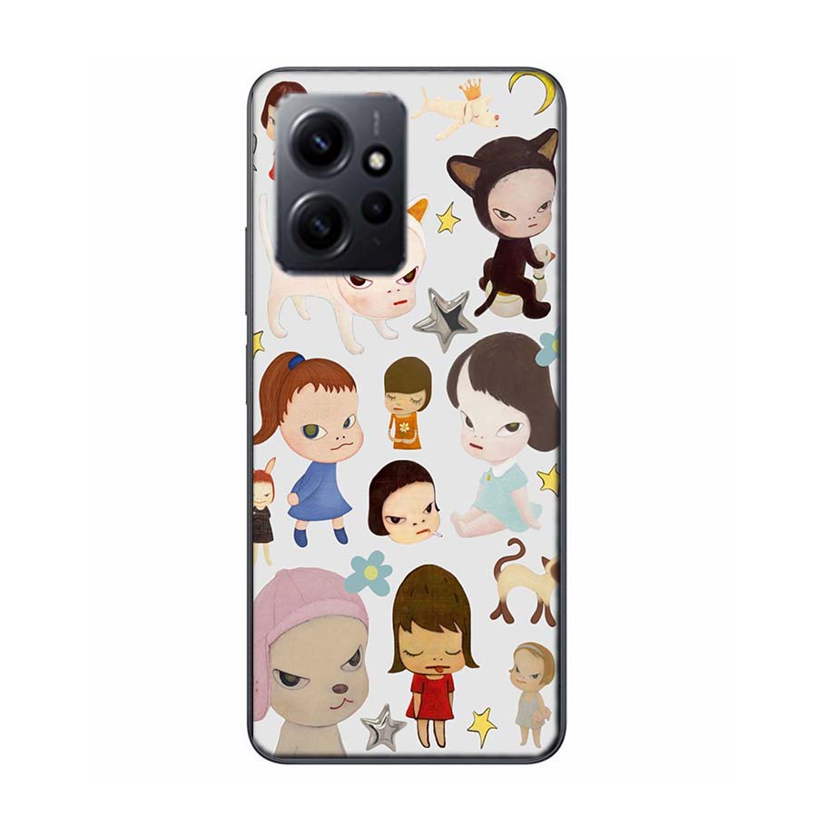 Cute Nara Yoshitomo Art Phone Case For Redmi 12 13C 12C 15C 9 10 10C Note 13 Pro Plus 14 15 Pro 9T 9C 9A TPU Soft Cover Clear Ce