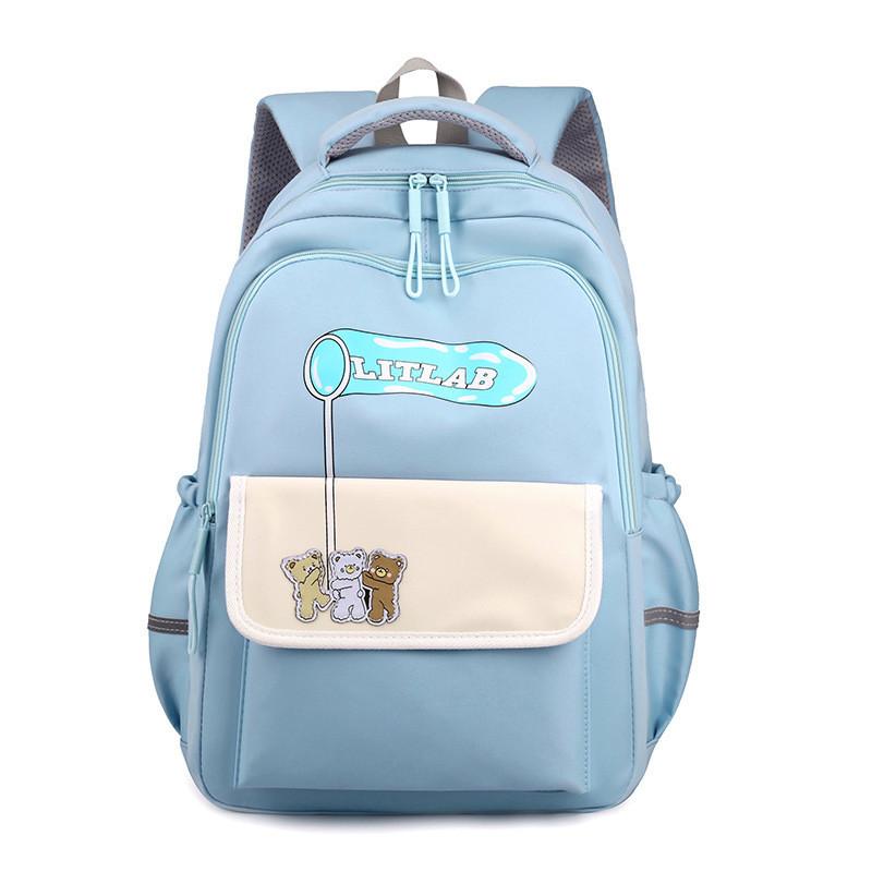 Adorable Polyester Lined School Backpack For Boys And Girls Anti-pressure