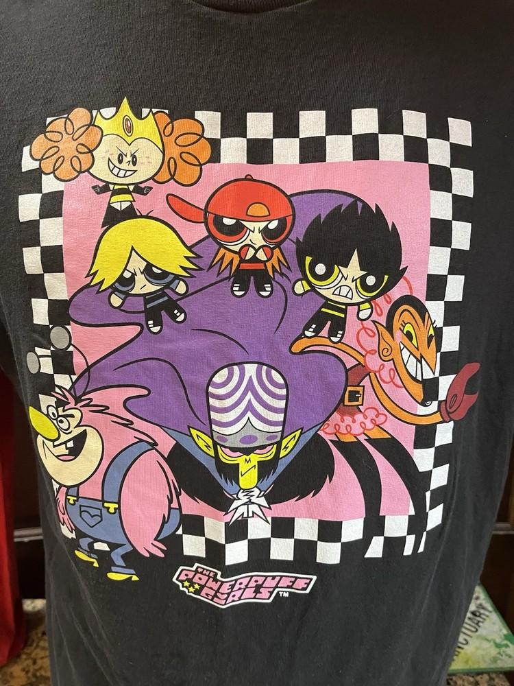 Powerpuff Girls Black T-shirt Men’s XL Cartoon Network Unisex T-Shirt XL