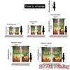 2pcs, 2D FLAT PRINTING Curtains (Without Rod) Tropical Birthday Popular Curtains&Window Treatment Versatile 100% Polyester