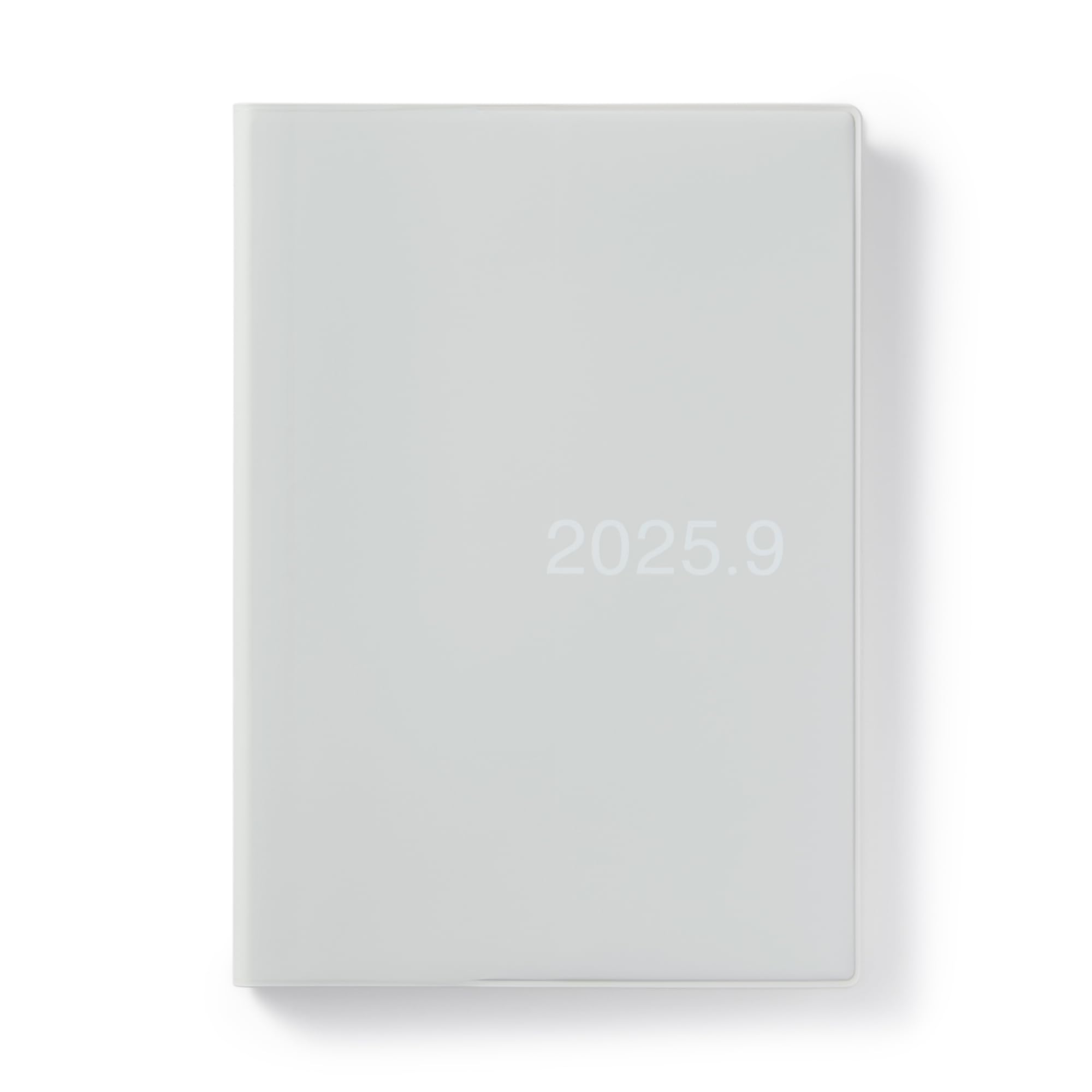 

MUJI 2025 Starts August Monday No or Moon Phases Planner, B6, Monthly/Weekly, Gray, 84526275, 2025, Start, Calendar, Holidays, сірий колір