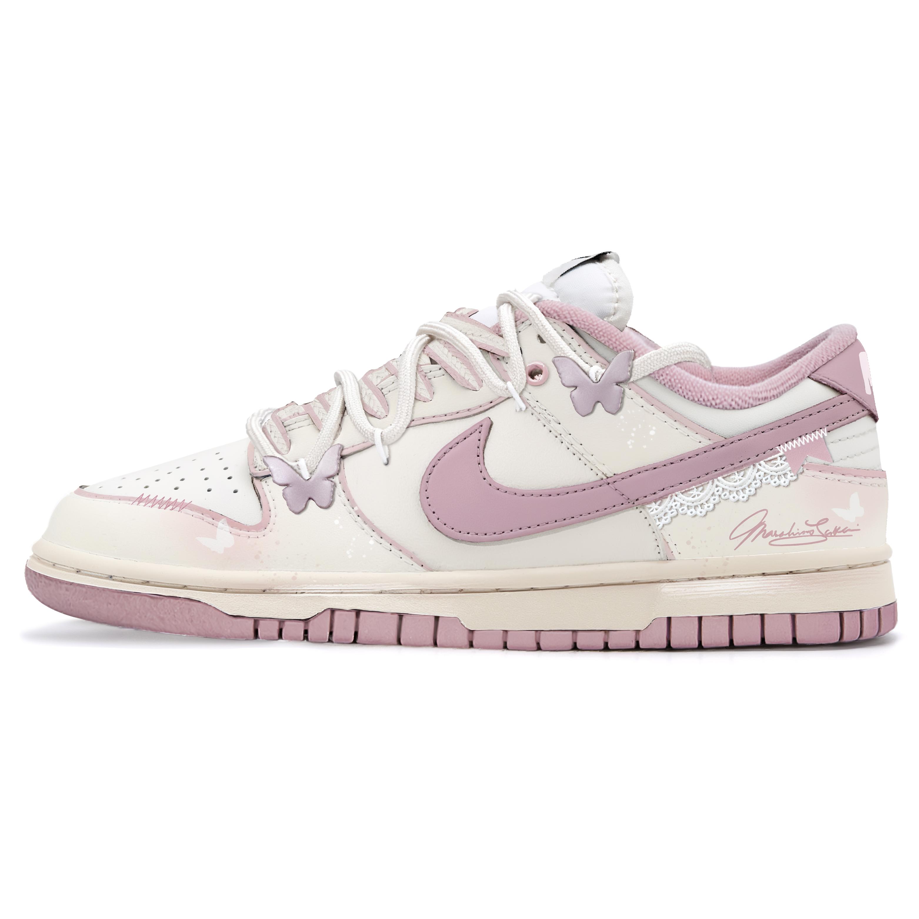 

Nike Dunk Pink Mist Butterfly Dream MONE Manufacturing Abrasion Resistant Slip Resistant DD1873-112(Team177-) 39