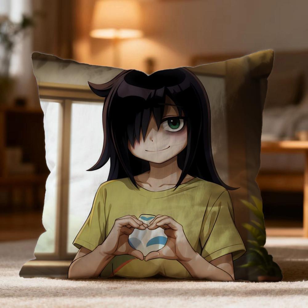 Fashion K-KKuroki Tomoko Cushion Cover Soft Washable Pillow Case Multi-Scene for Couch Bed Travel Office Use
