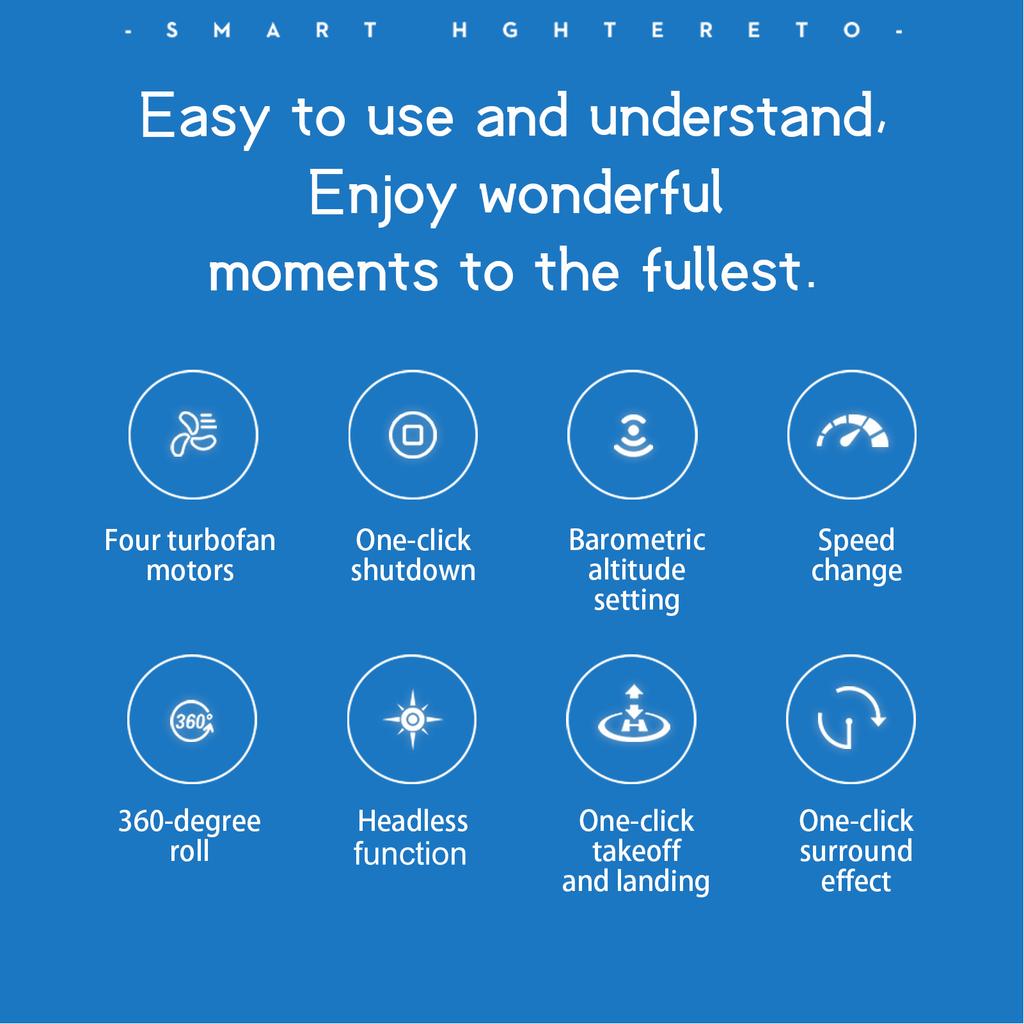 2.4G RC Plane, EPP Foam Stunt Remote Control  Craft with 3 Speed Modes,   Takeoff and Landing, Altitude Hold, 360 Roll