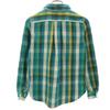 marka made in Japan Check Pattern Long sleeve Flannel shirt 1 Blue green Women Used