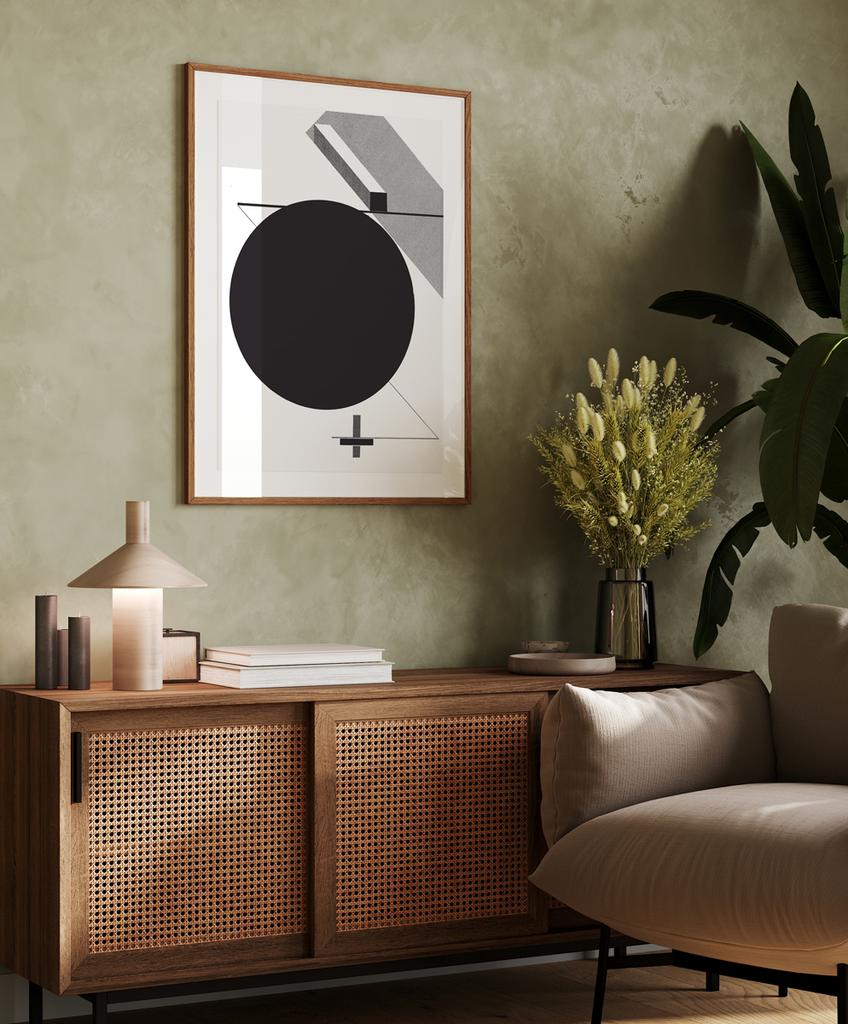 Plakat czarno biały bauhaus plakaty na ścianę