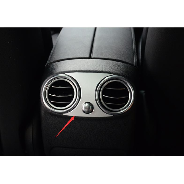 For Mercedes-Benz GLC 16-21 Aluminum Silver Back Row Air Outlet Vent Cover Trim