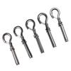 304 Stainless Steel Eye Bolt Hook with Expansion Bolt, Manhole Cover Fall Prevention Net, Spring Hook, Anti-Detachment, M8