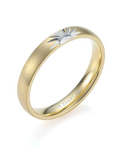 Lion Heart Ring [Limited Edition] "LH-1" Sun Motif Round Ring / Surgical Stainless Steel (Hypoallergenic)