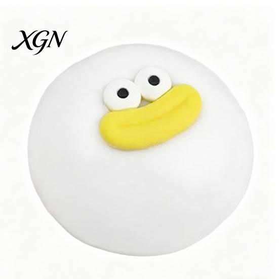Steamed Bun Squeeze Toy Cartoon Sausage Mouth Stress Ball Big Eyes Relief Fidget Soft Stretchy Decompression Dumpling Desk Anti-stress